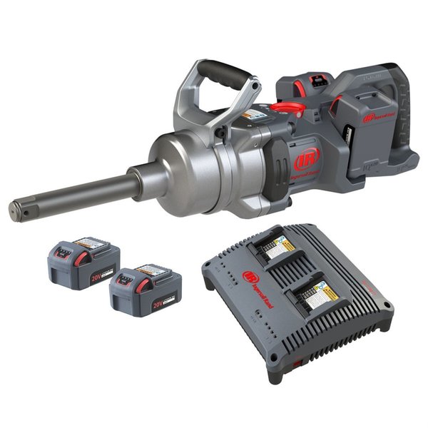 Ingersoll-Rand 20V 1 DHandle High Torque Impact Wrench wExt 6 anvil  4battery kit IRTW9691-K4E
